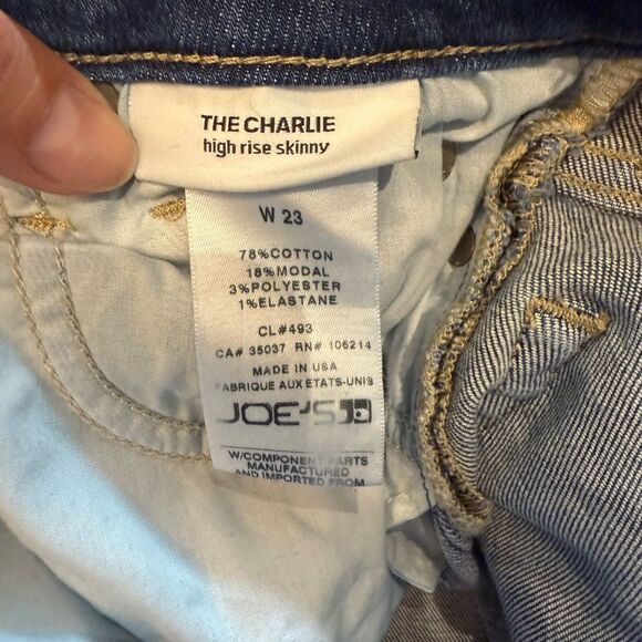 Joe's Jeans The Charlie High Rise Skinny Ankle - size 23 - Picture 7 of 9